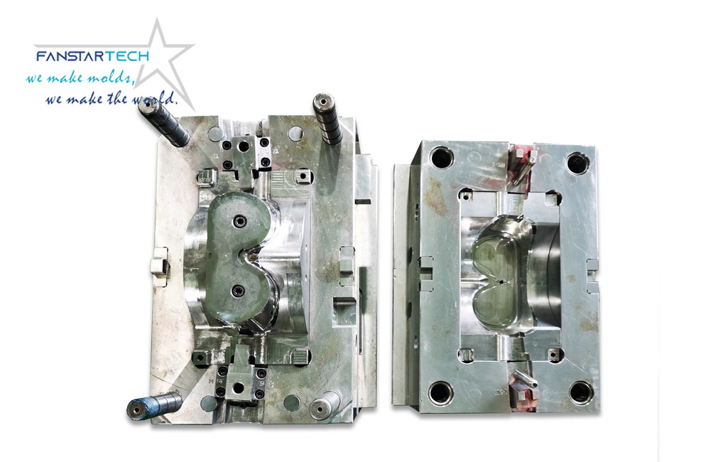 PC透明护目镜塑胶注塑双色模具定制